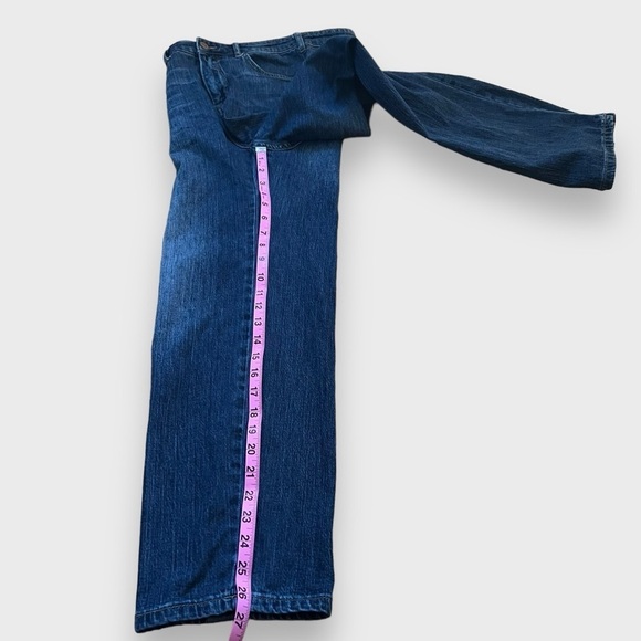 Anthropologie Pilcro Crop High Rise Wide Leg Medium Wash Denim Jeans Women’s 26 - Picture 13 of 15